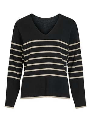 VIOSTRIA V-NECK L/S REV TOP-NOOS