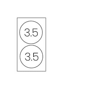 2x3.5R staand