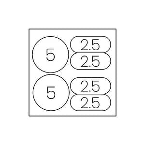 2x5R en 2x5F