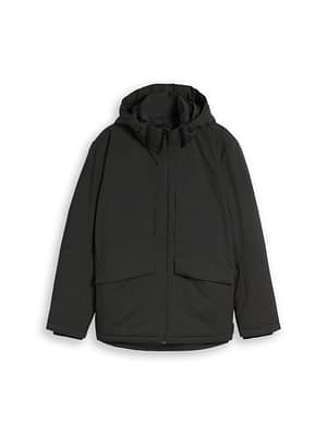 Relaxed-fit functional jacket with detachable hood