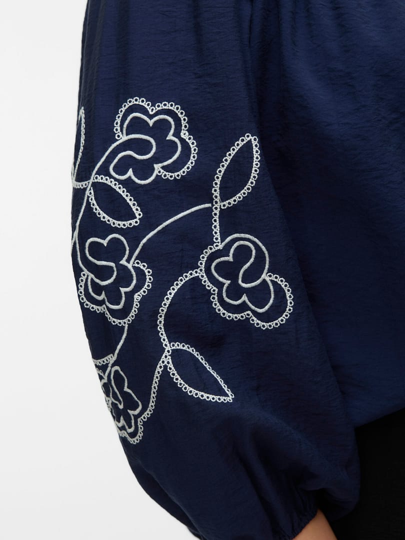 VMCANYA LS EMB TOP WVN CUR - Afbeelding 5