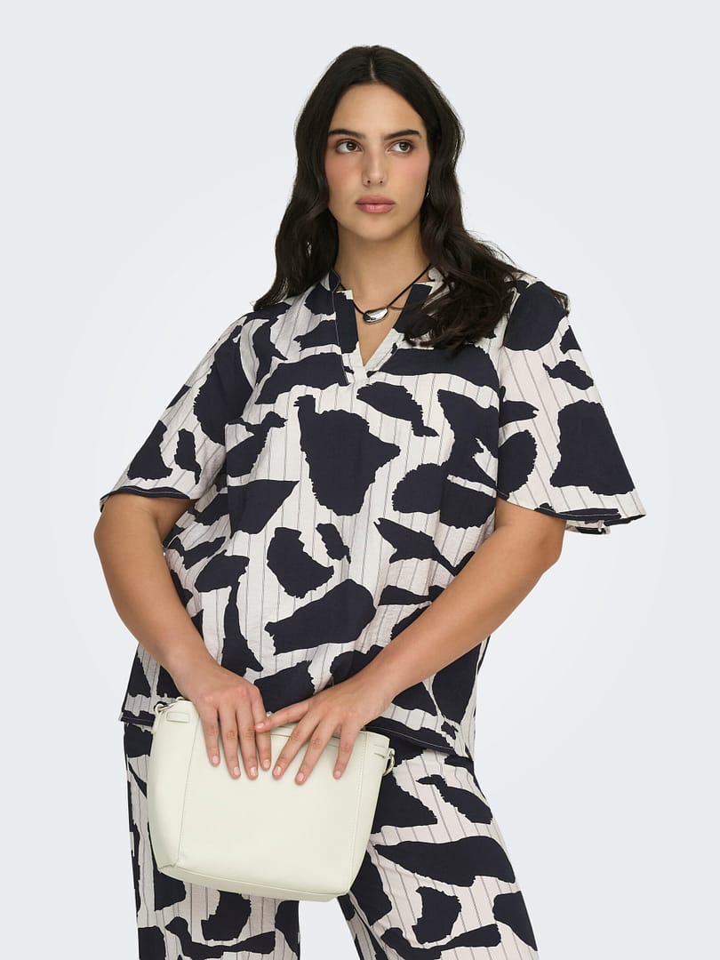 CARMISIA 2/4 V-NECK TOP AOP - Afbeelding 4