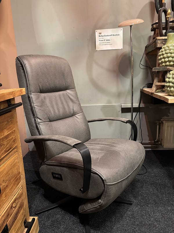 Relaxfauteuil Boston antraciet