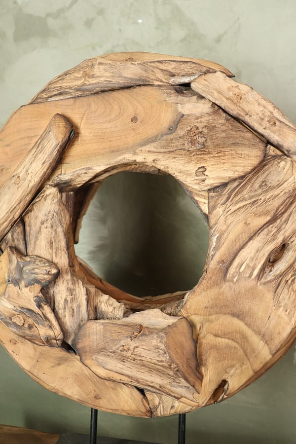 Houten wiel ornament - Afbeelding 3