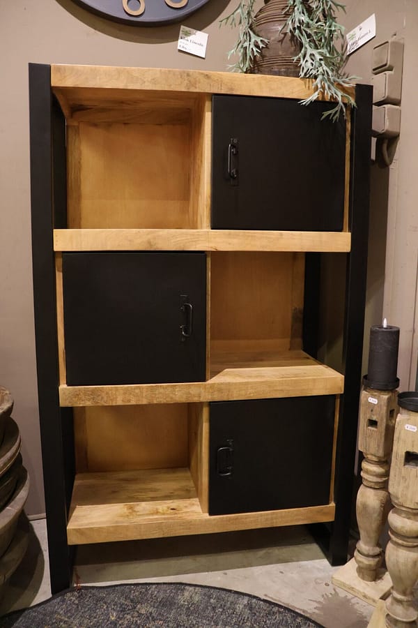 Mango houten boekenkast/vakkenkast bas