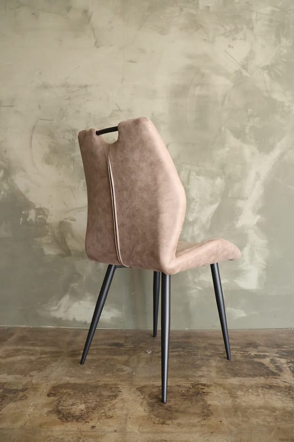 Eetkamerstoel Liesbeth taupe - Afbeelding 2