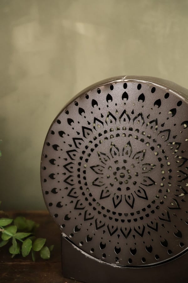 Tafellamp Mandala grijs S - Afbeelding 3