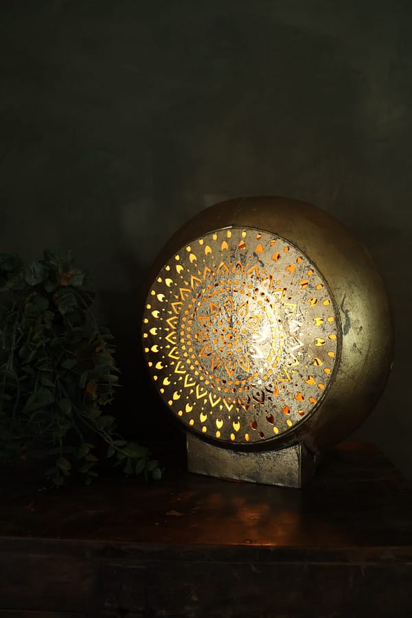 Tafellamp Mandala goud L - Afbeelding 2