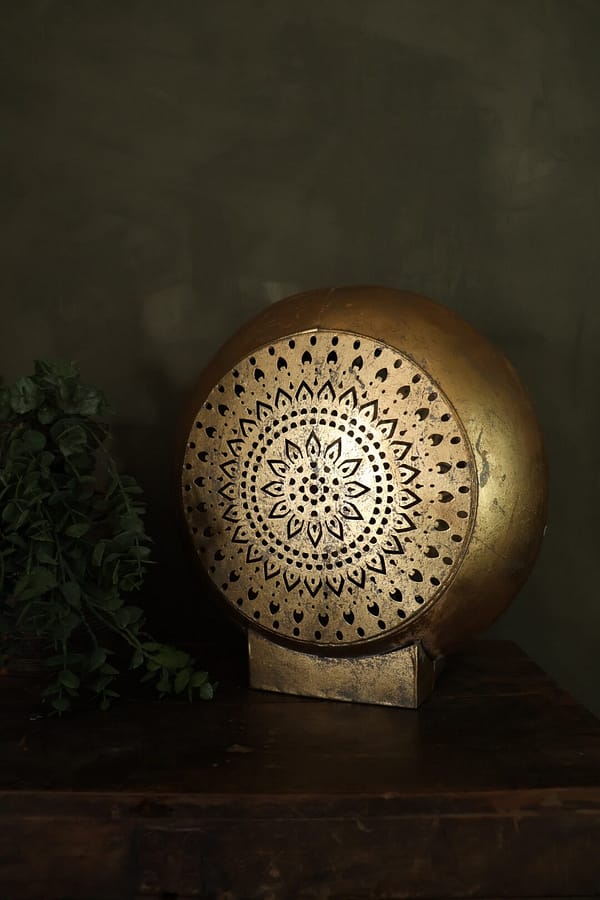 Tafellamp Mandala goud L
