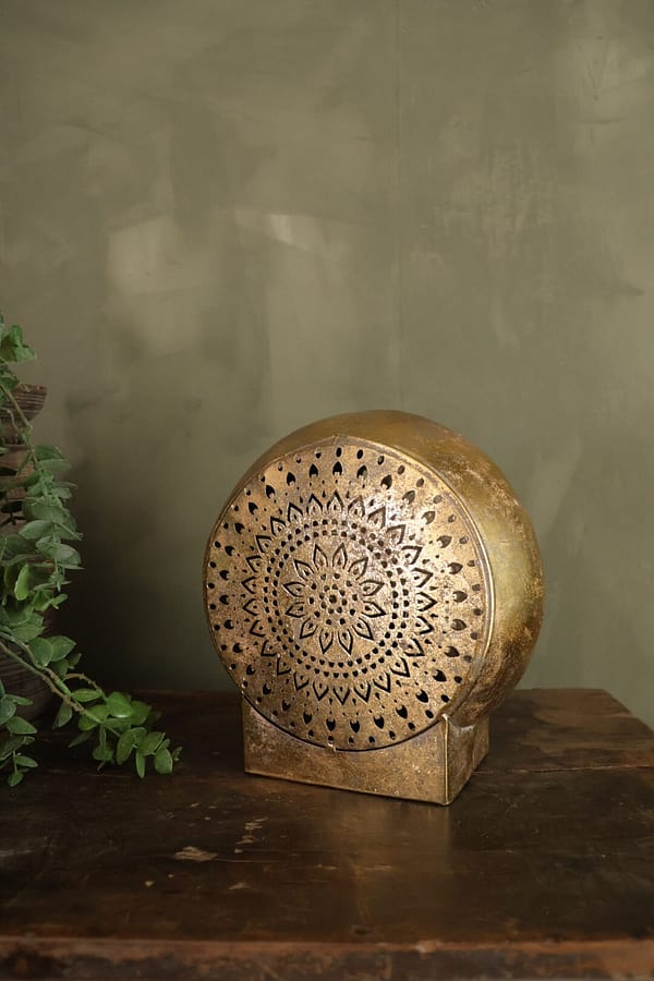 Tafellamp Mandala goud S