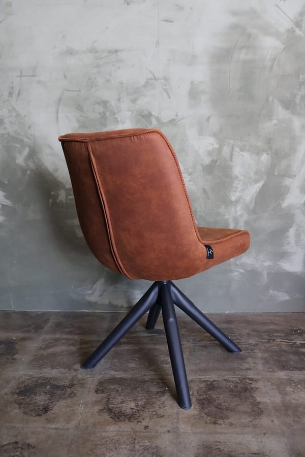 Draaibare eetkamerstoel Melanie cognac - Afbeelding 2