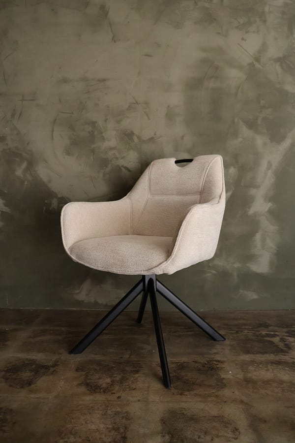 Draaibare eetkamerstoel Jack beige