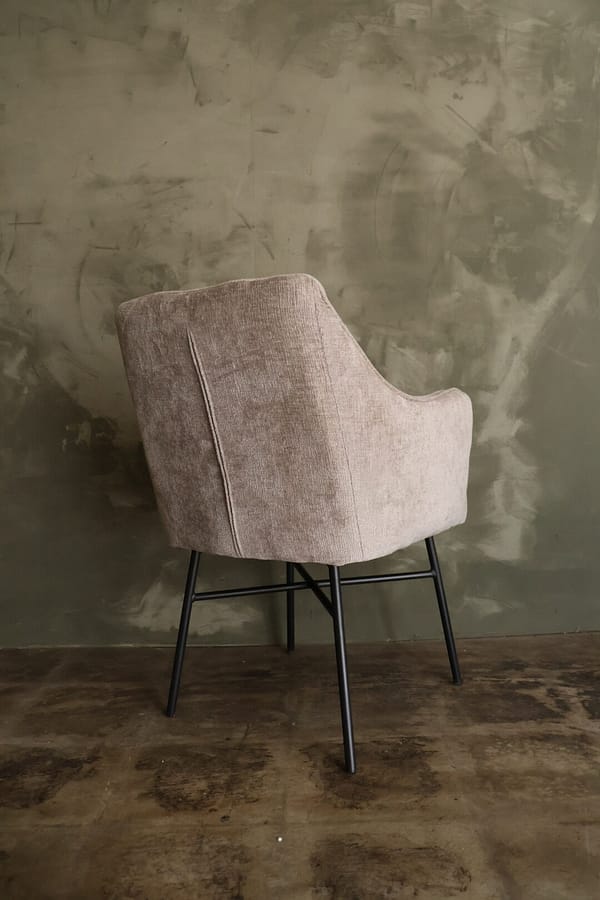 Eetkamerstoel Robin taupe - Afbeelding 2