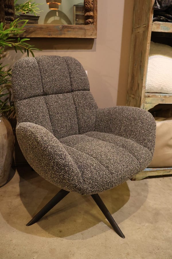 Fauteuil Presley antraciet
