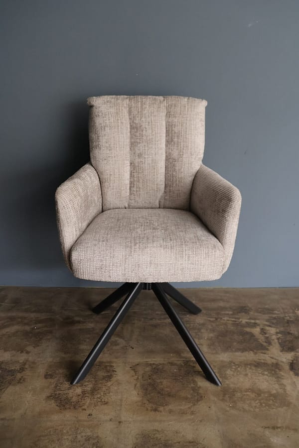 Eetkamerstoel Suzanne beige - Afbeelding 2