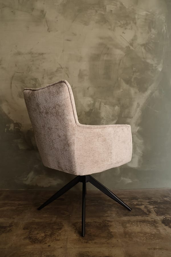 Eetkamerstoel Hester taupe - Afbeelding 2