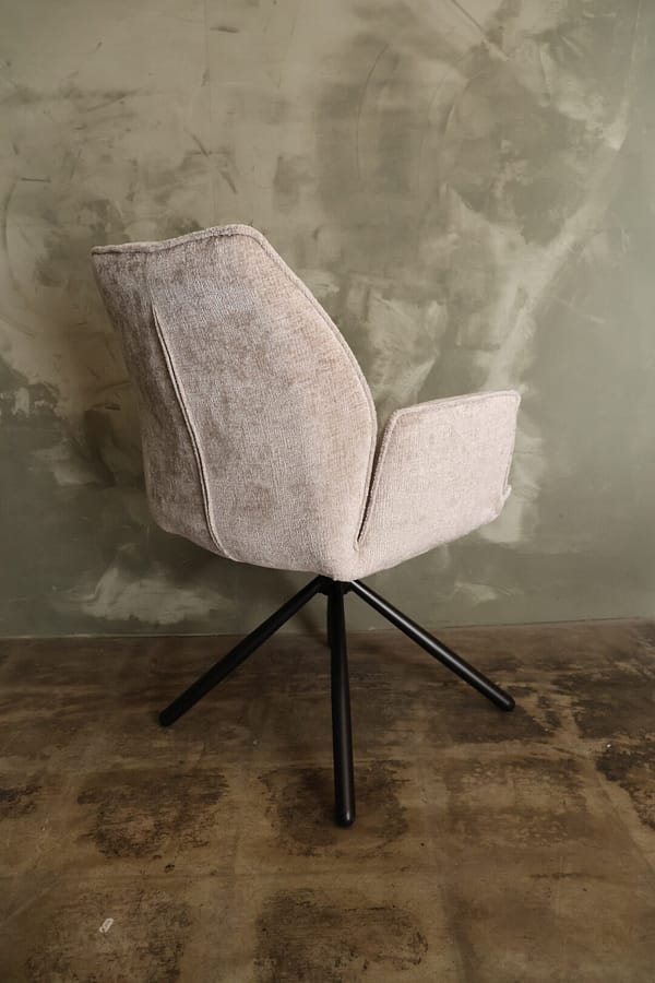 Draaibare eetkamerstoel Nina perfect harmony beige - Afbeelding 2
