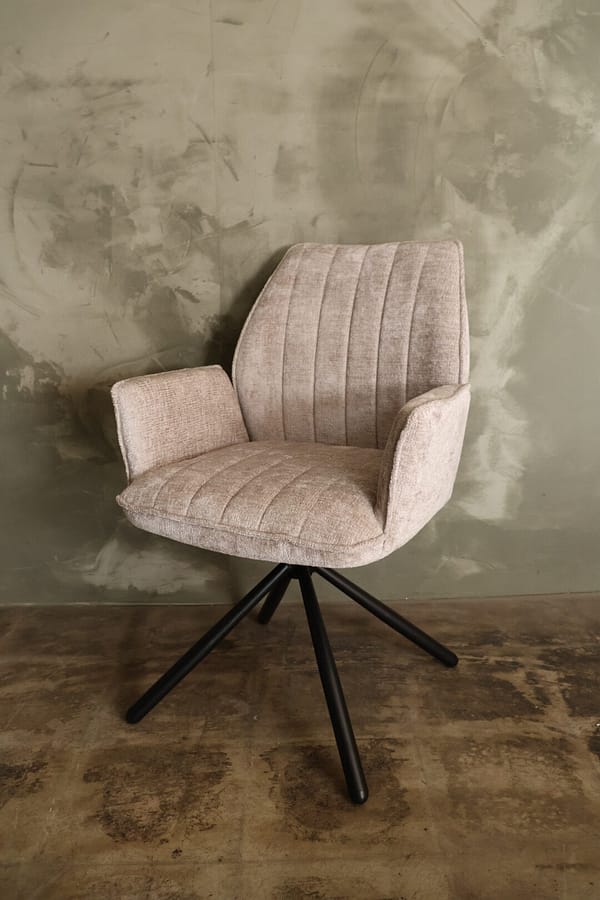 Draaibare eetkamerstoel Nina perfect harmony beige