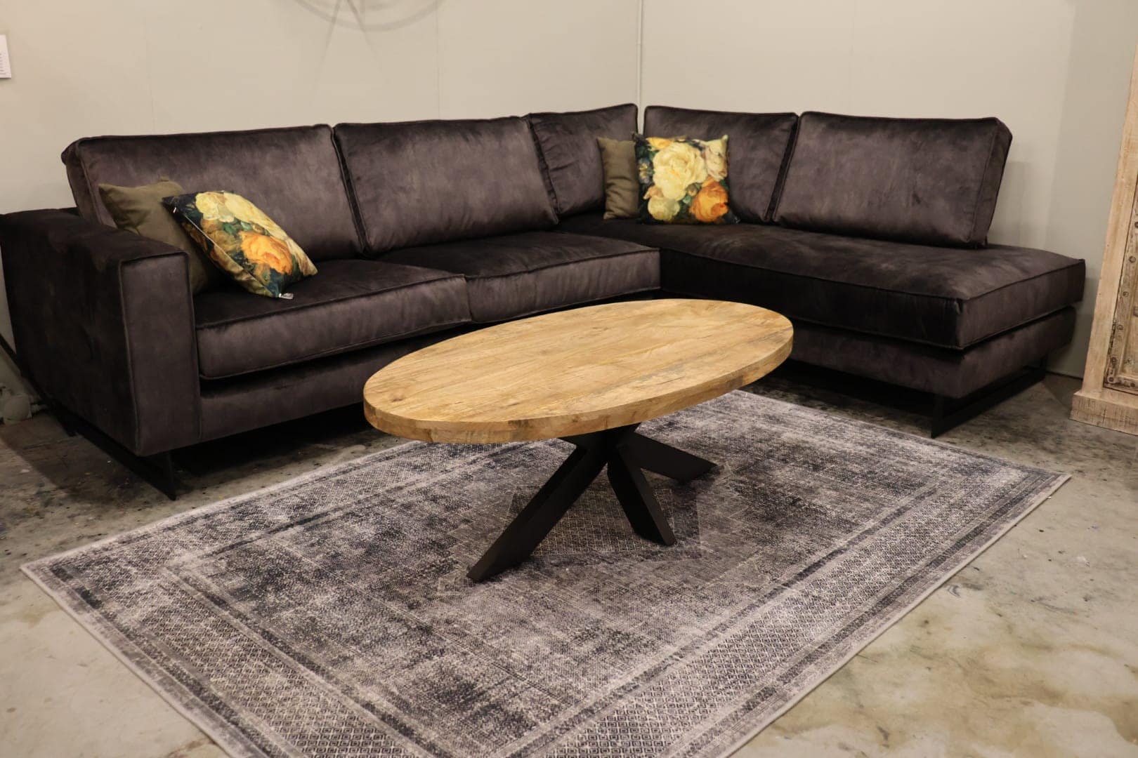 velvet bank hoekbank