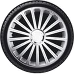 4-Delige Wieldoppenset Radical 13-inch zilver + chroom ring