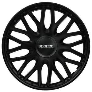Sparco Wieldoppen Roma - 14-inch - Zwart - Set van 4 stuks