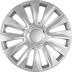 4-Delige Wieldoppenset Avalone Pro 14-inch zilver + chroom ring