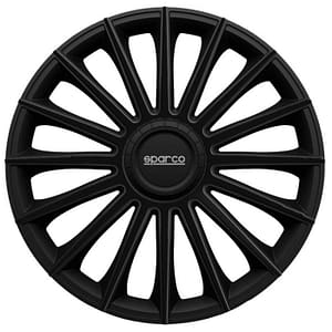 Sparco Wieldoppen Treviso - 15-inch - Zwart - Set van 4 stuks