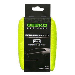 Gecko 2in1 Car Window Microfiber & Chamois Sponge 12x8x4cm