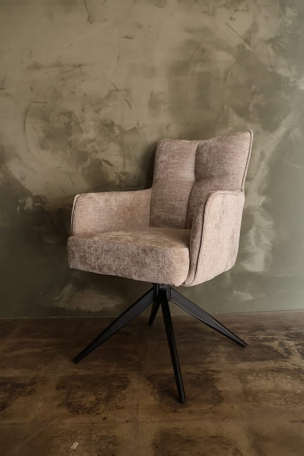 Eetkamerstoel Hester taupe
