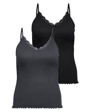 CARSILLE S/L V-NECK TOP 2PACK JRS