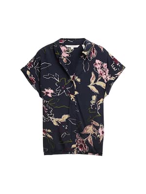 Plus Size - Blouse with floral pattern