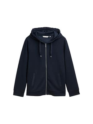 Plus Size - Scuba hoodie sweat jacket