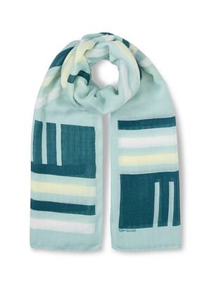 Scarf with lettering