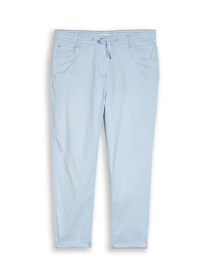 Plus Size - cropped slim trousers