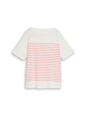 Plus Size - T-shirt with striped pattern