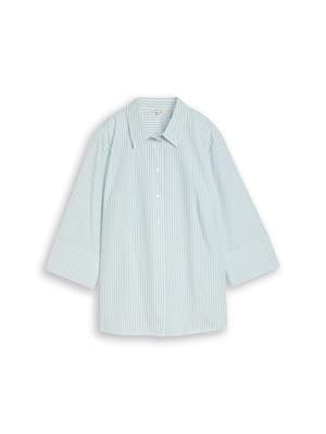 Plus Size - shirt blouse with striped pattern