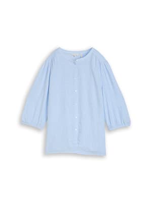 Plus Size - Blouse with linen blend