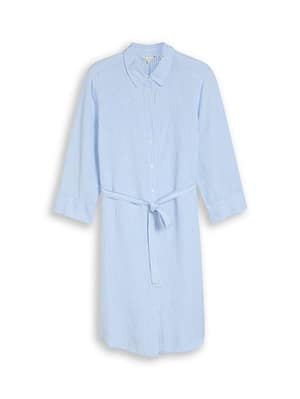 Plus Size - blouse dress with linen blend