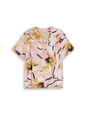 Plus Size - Patterned blouse