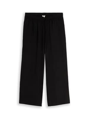 Plus Size - Loose wide-leg trousers with drawstring