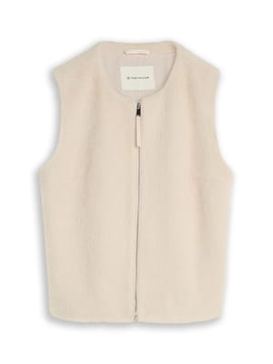Plus Size - faux fur waistcoat