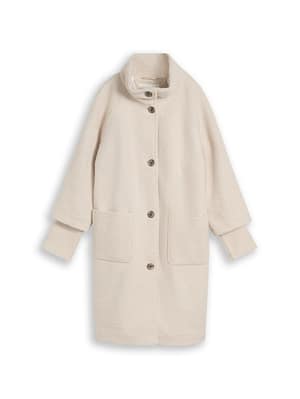 Plus Size - Bouclé coat with a 2-in-1 look