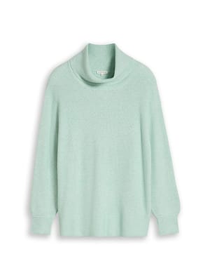 Plus Size - Oversized Turtleneck Jumper