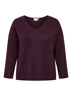 CARWHITNEY LS V-NECK KNT