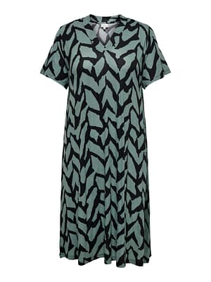 CARFYRLA LIFE S/S V-NCK BLK AOP DRE NOOS