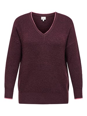 CARHAVANNA LS RIB V-NECK KNT