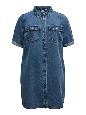 VMCJENNIE SS SHORT DENIM DRESS CUR NOOS