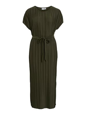 VITAHLIA O-NECK C/S MIDI DRESS/R/DFS