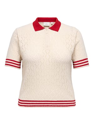 CARSUNNY SS POINTELLE POLO KNT