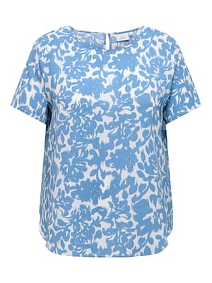 CARVICA S/S TOP WVN NOOS